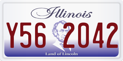 IL license plate Y562042