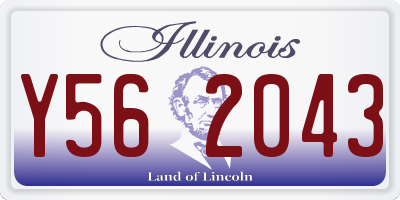 IL license plate Y562043