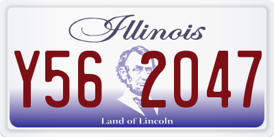 IL license plate Y562047