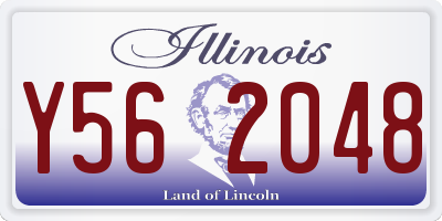 IL license plate Y562048