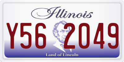 IL license plate Y562049