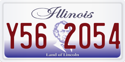IL license plate Y562054