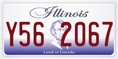 IL license plate Y562067