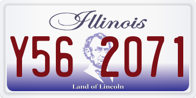 IL license plate Y562071