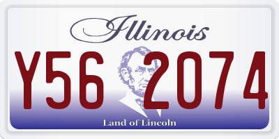 IL license plate Y562074