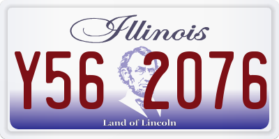 IL license plate Y562076