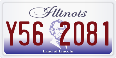 IL license plate Y562081