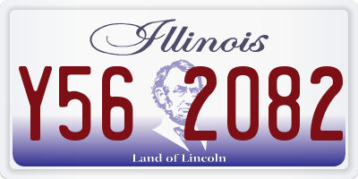 IL license plate Y562082