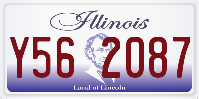 IL license plate Y562087
