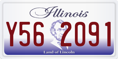IL license plate Y562091