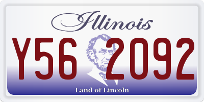 IL license plate Y562092