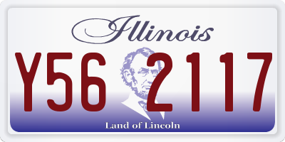 IL license plate Y562117