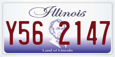 IL license plate Y562147