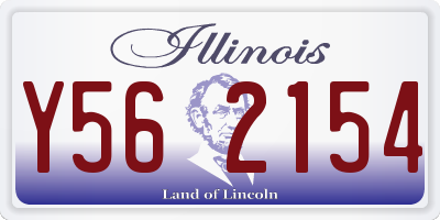 IL license plate Y562154