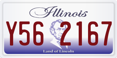 IL license plate Y562167