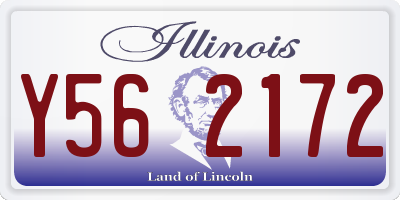 IL license plate Y562172