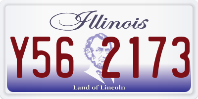 IL license plate Y562173