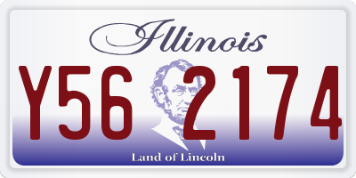 IL license plate Y562174