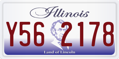 IL license plate Y562178