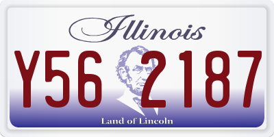 IL license plate Y562187