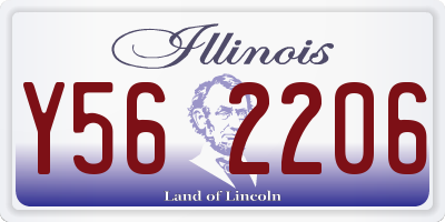 IL license plate Y562206
