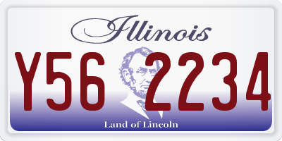 IL license plate Y562234