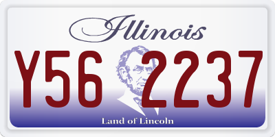 IL license plate Y562237
