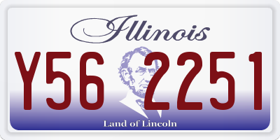 IL license plate Y562251