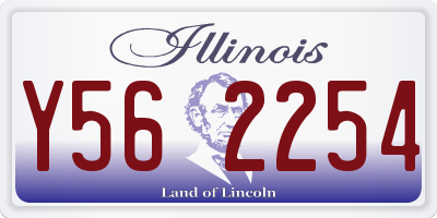IL license plate Y562254