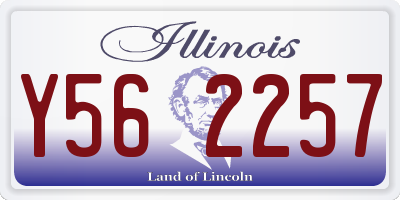 IL license plate Y562257