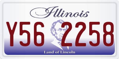 IL license plate Y562258