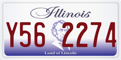 IL license plate Y562274