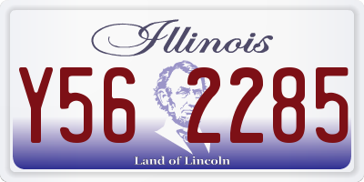 IL license plate Y562285