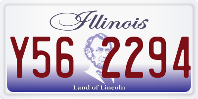 IL license plate Y562294