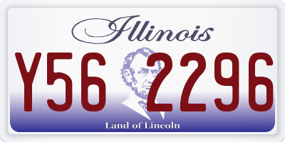 IL license plate Y562296