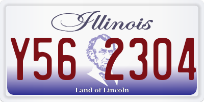 IL license plate Y562304