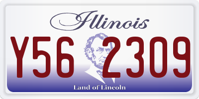 IL license plate Y562309