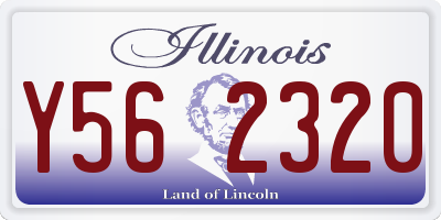 IL license plate Y562320