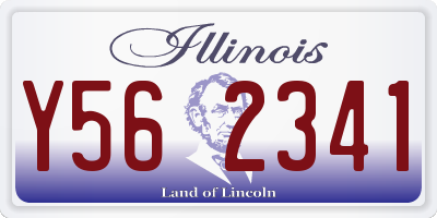 IL license plate Y562341