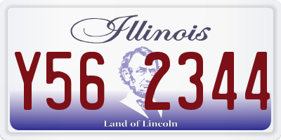 IL license plate Y562344