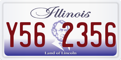 IL license plate Y562356