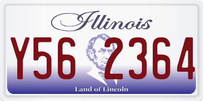 IL license plate Y562364