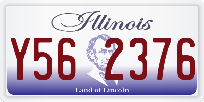 IL license plate Y562376