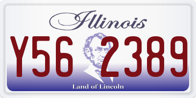 IL license plate Y562389