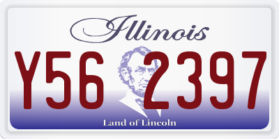 IL license plate Y562397