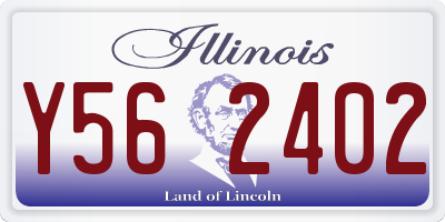 IL license plate Y562402
