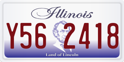 IL license plate Y562418