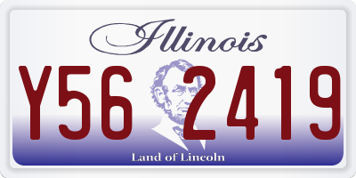 IL license plate Y562419