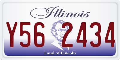 IL license plate Y562434
