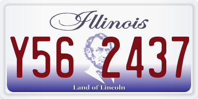 IL license plate Y562437